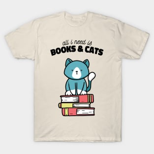 Books and Cats T-Shirt